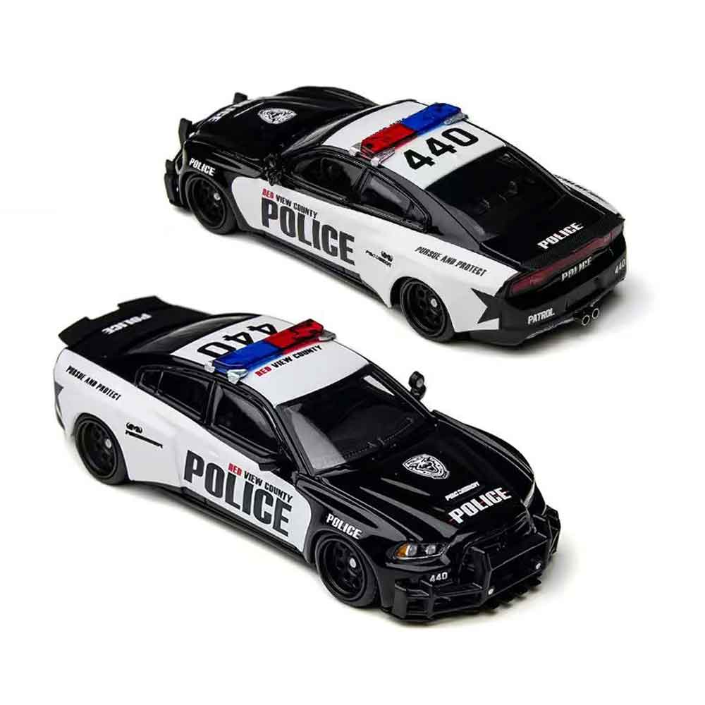 TimeMicro x PSC Design 1:64 Charger Brawler Diecast Model in display case